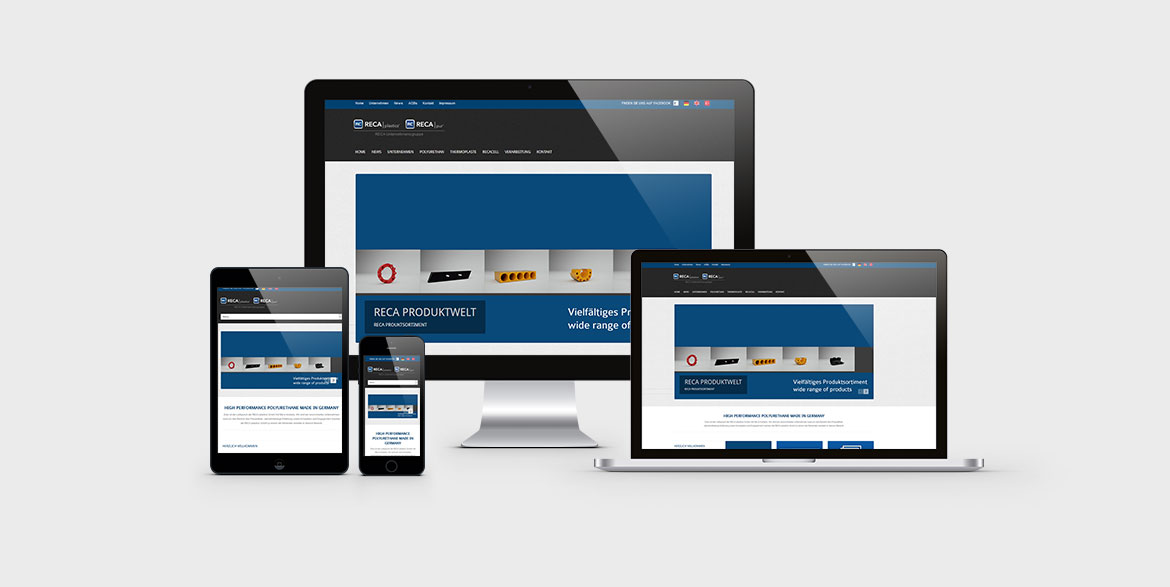 Reca Plastics Webdesign, Web